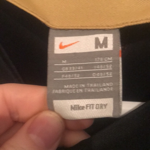 Extremely Rare Ronaldinho Nike Dry Fit Soccer Barcelona FC Black and Gold w/red - Picture 5 of 7